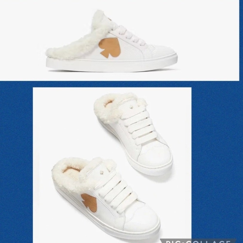 Kate Spade New York Women's Slip On Fez Mule Winter Sneakers - Size 8B